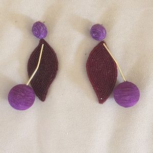 Rebecca de Ravenel Cherry Oh Baby Purple Earrings